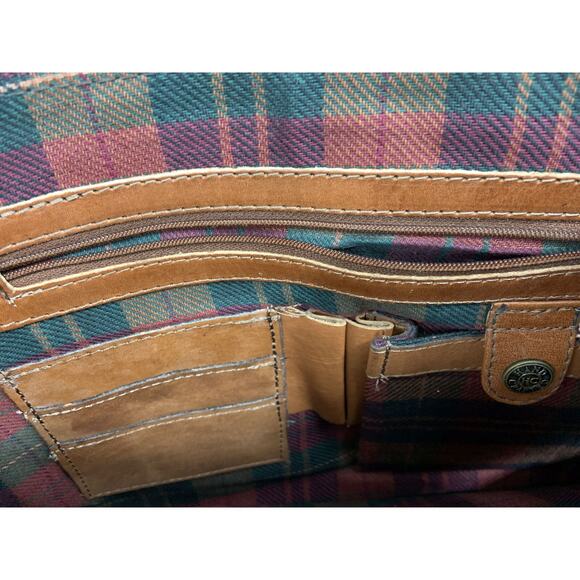 Vintage Brown Messenger Bag Satchel Cross Body Laptop Bag Briefcase  Unisex - Picture 8 of 11